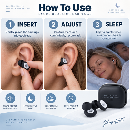 DreamSleep® Snore Blocking Earplugs